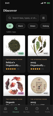 Discover teas in Resteeped